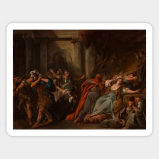 Creuse Consumee par la Robe Empoisonnee by Jean-Francois de Troy Magnet